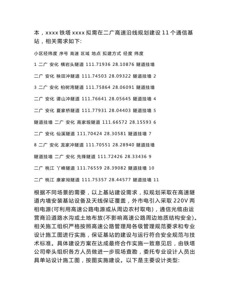 高速公路隧道通信基站建设施工组织设计及安全生产应急预案_第3页