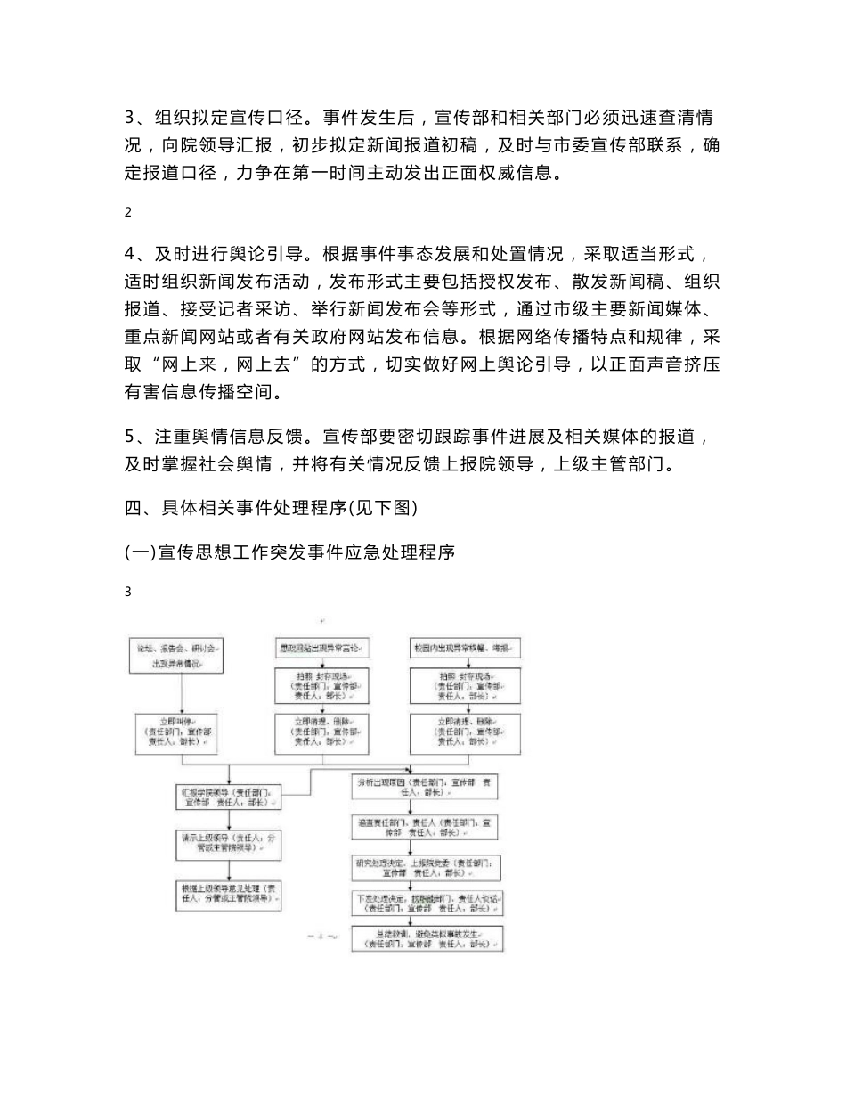 某高校各类突发事件应急预案及处置流程图_第3页