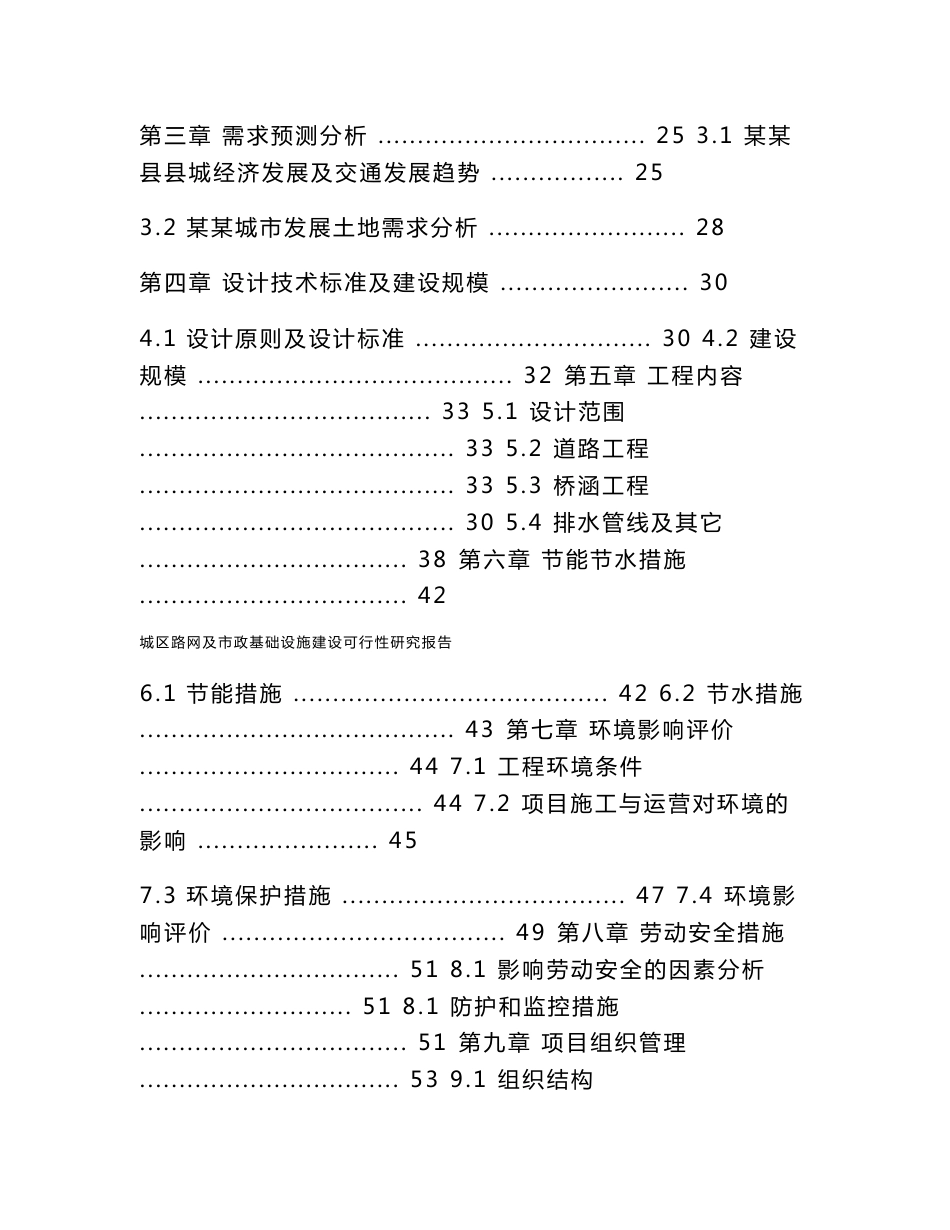 城区路网及市政基础设施建设可行性研究报告_第2页