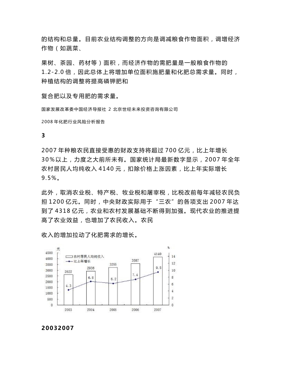 2008年化肥行业风险分析报告_第3页