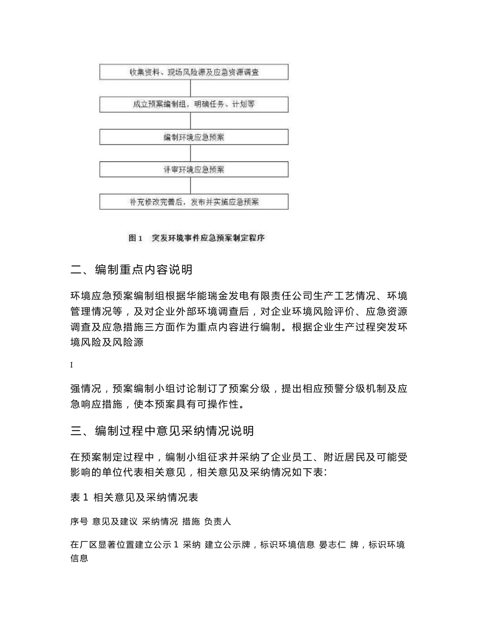 华能瑞金发电有限责任公司突发环境事件应急预案环评报告公示_第2页