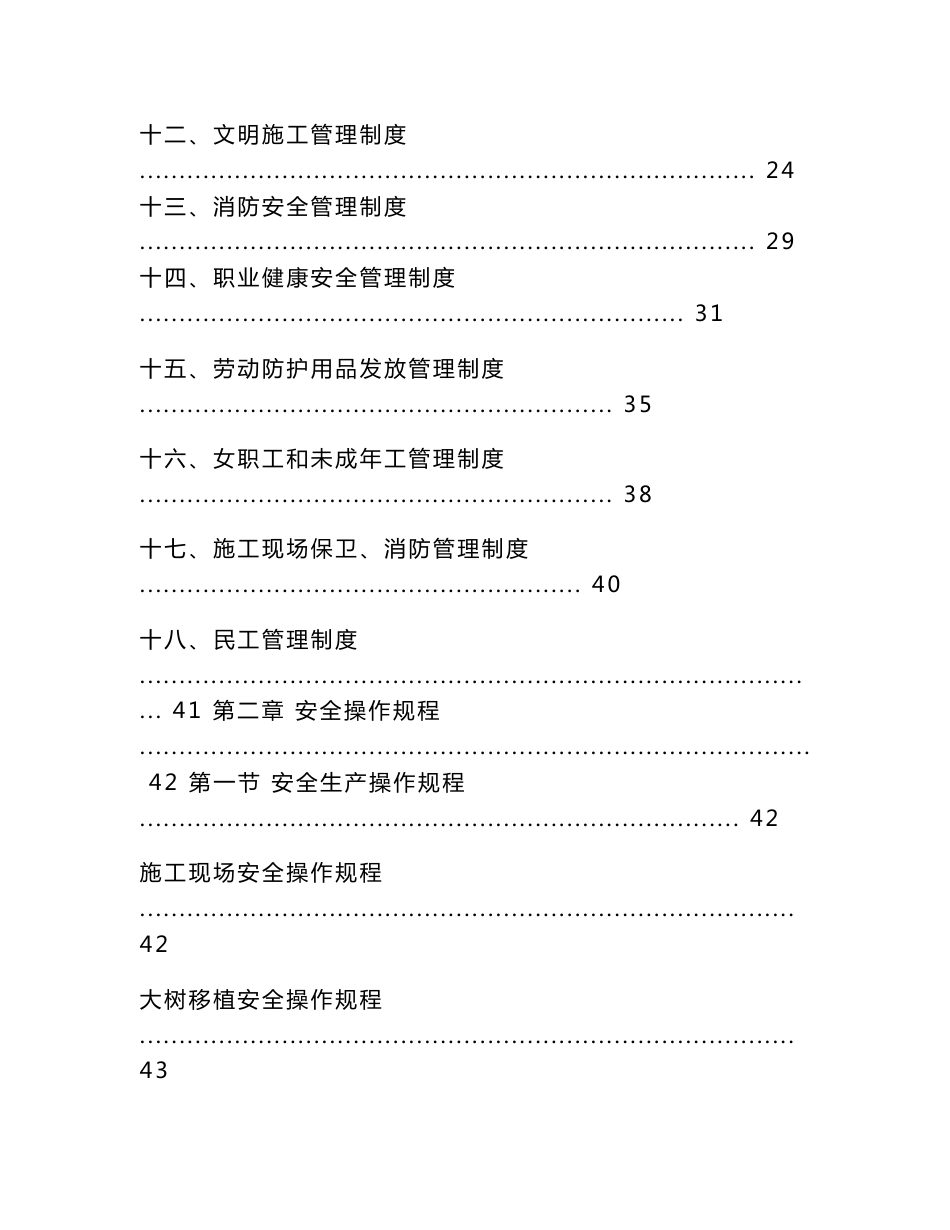 《河南XX置地集团安全生产制度》【含58个实用管理制度、操作规程和紧急预案】_第2页