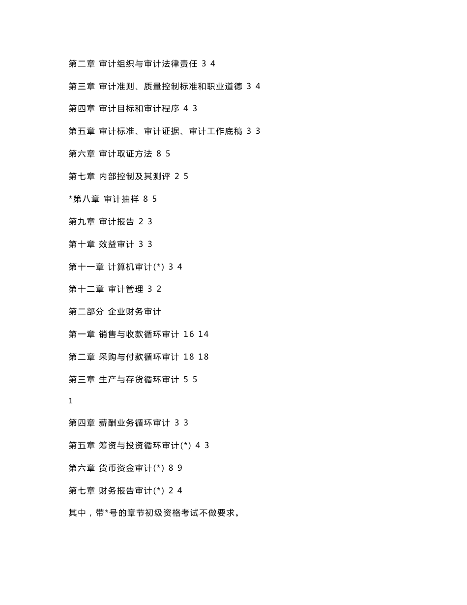 全国审计职称考试《审计理论与实务》基础班_第2页