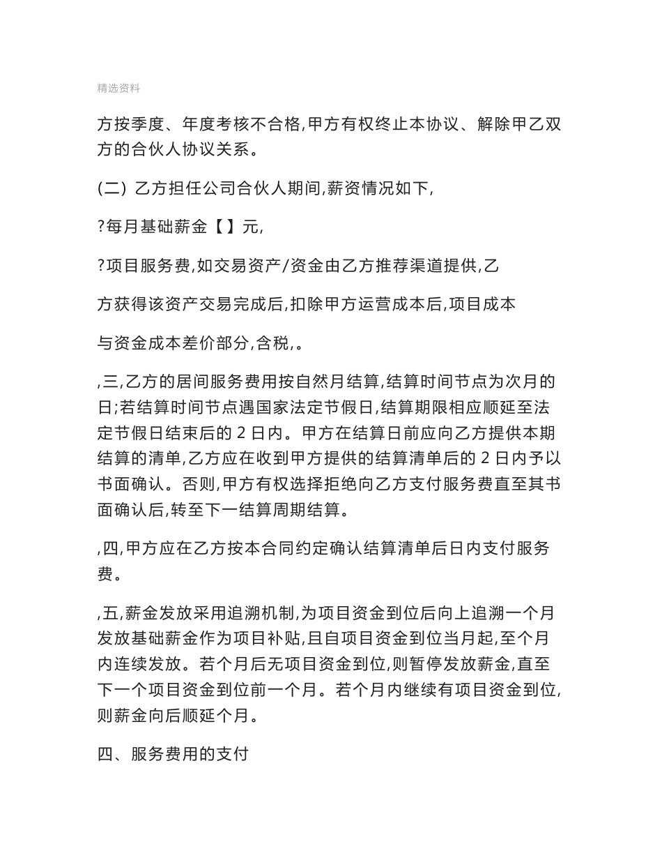 高级合伙人协议_第3页