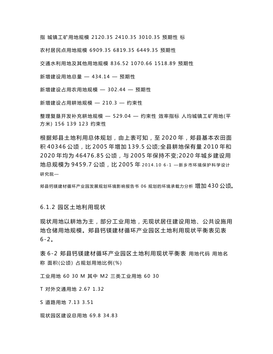 环境影响评价报告公示：钙镁循环业园规划环评资源环境承载力分析环评报告_第2页