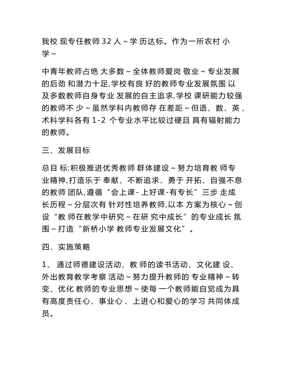 农村小学教师专业发展规划_第2页