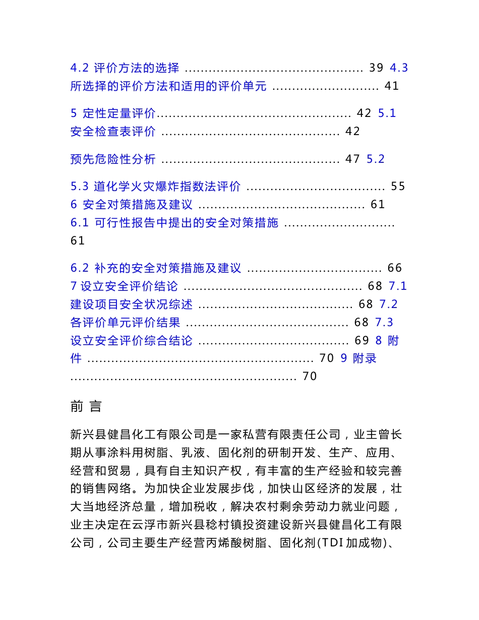 xx化工有限公司安全评价报告_第2页