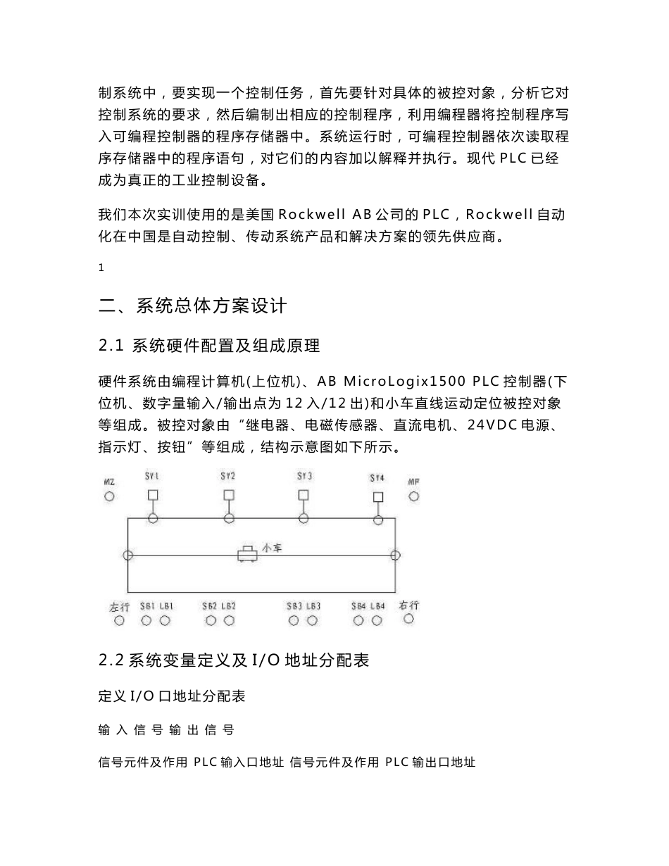 plc小车定位控制实验_第3页