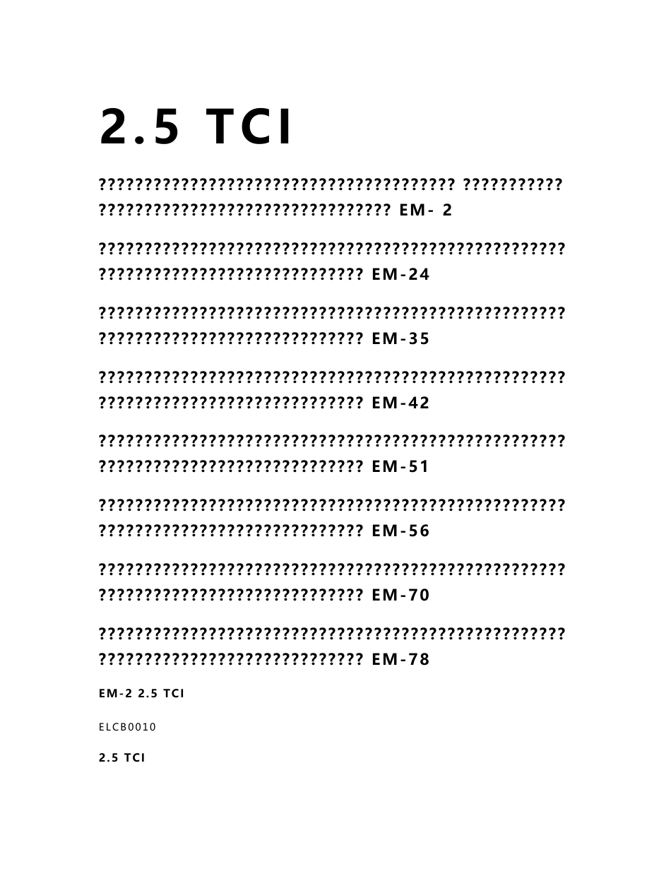 现代特拉卡柴油发动机原厂维修手册2.5 TCI发动机机械系统维修_第1页