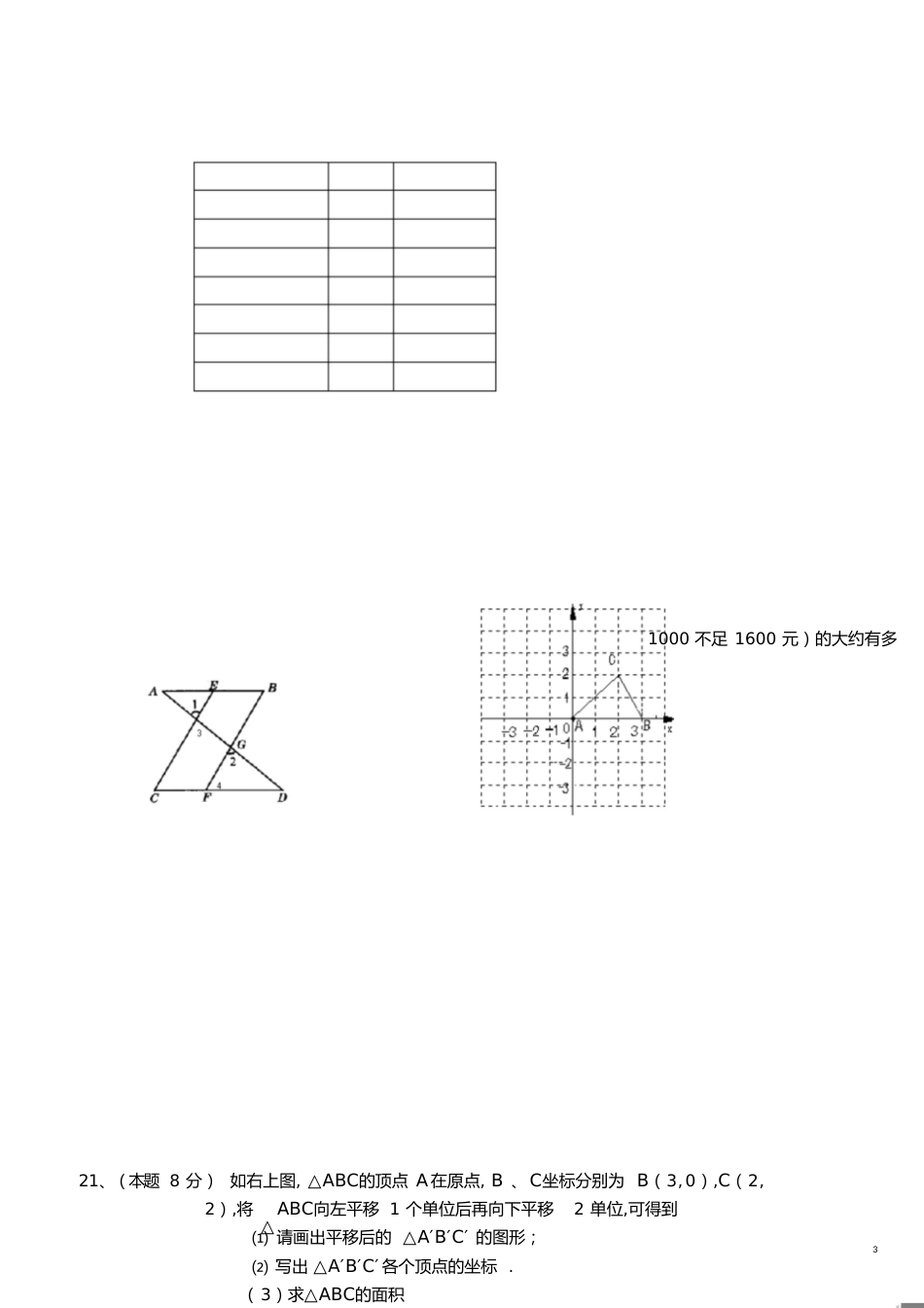 初一数学期末试题[共4页]_第3页