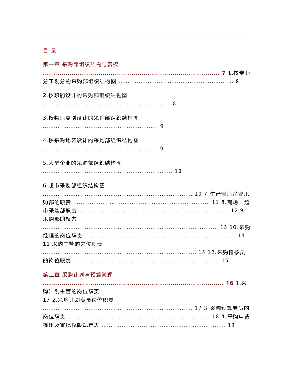 采购岗位职责 采购合同模版 采购工作总结_第1页