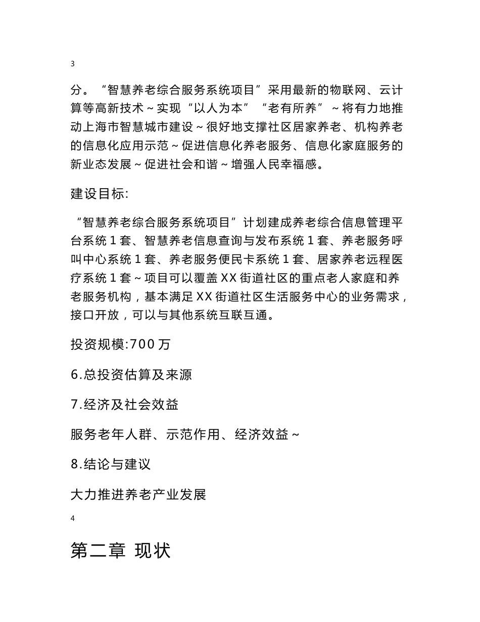 市智慧养老综合服务系统项目可行性研究报告_第3页
