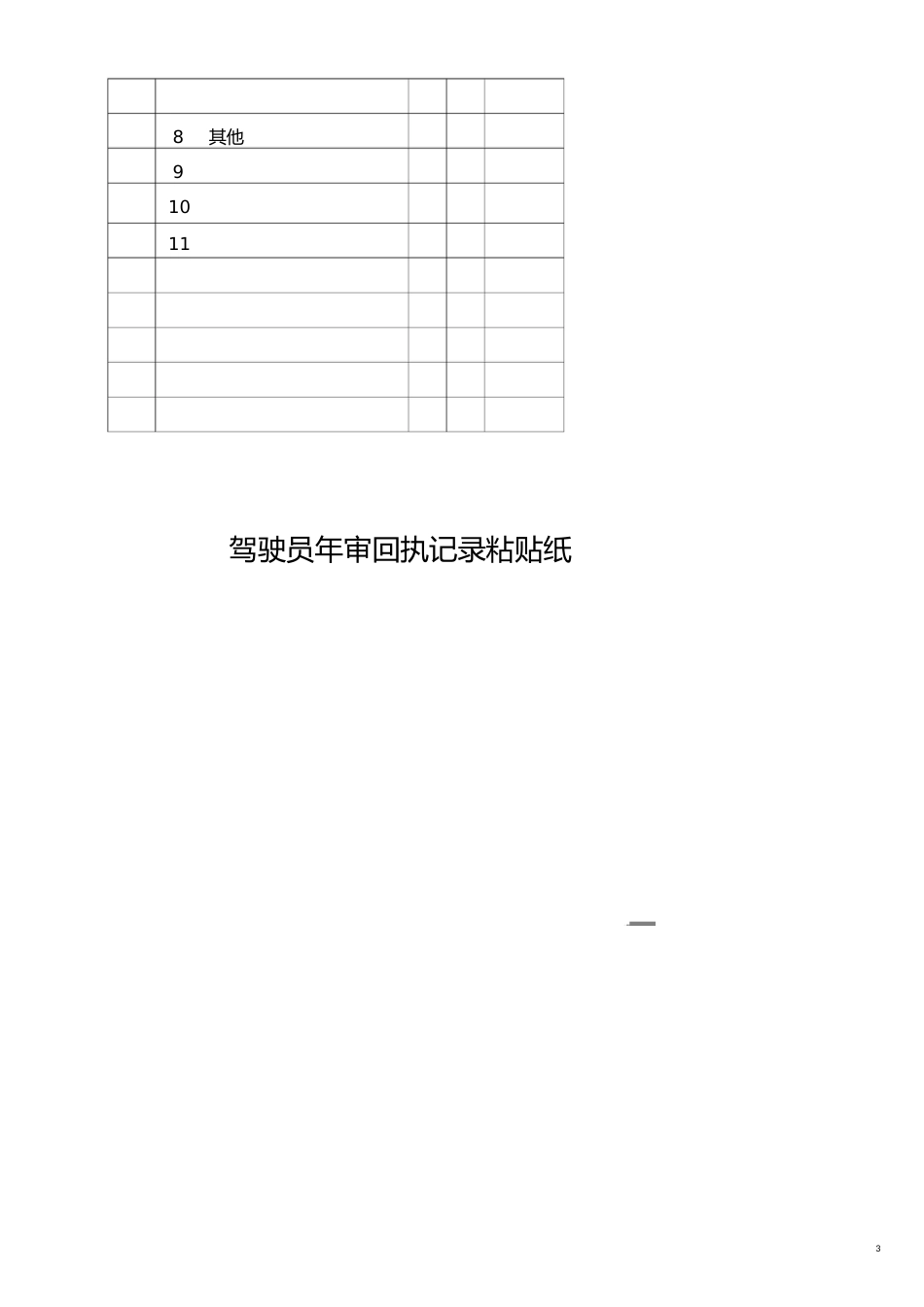 驾驶员标准化管理档案_第3页