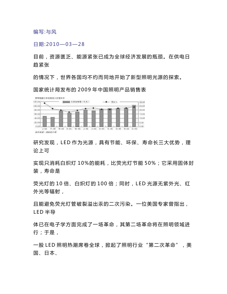 LED照明市场分析报告_第1页