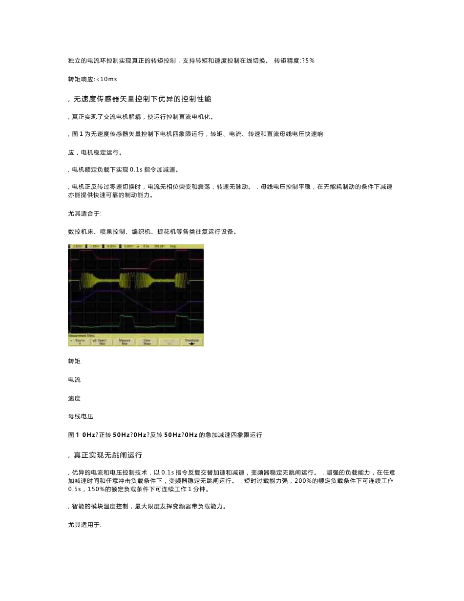 天正TGCV6系列变频器使用说明书_第2页