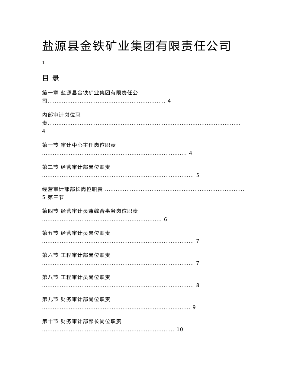 集团公司内部审计和效能监察制度_第1页