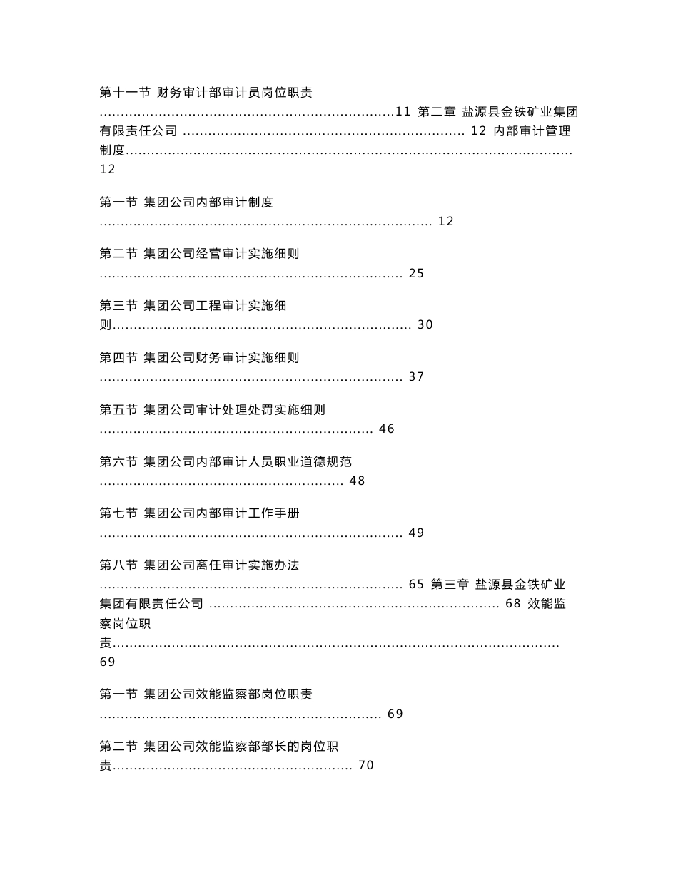 集团公司内部审计和效能监察制度_第2页