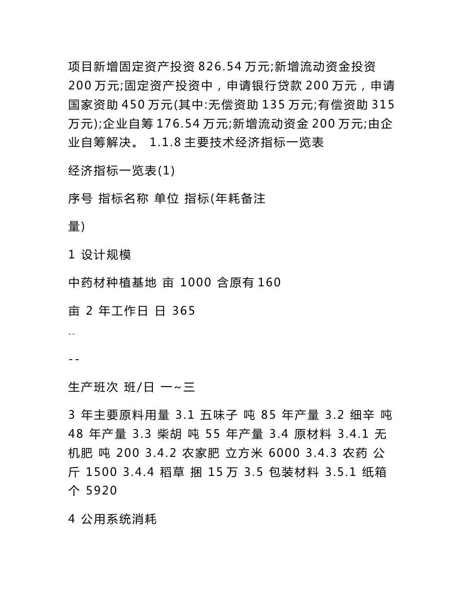 五味子、北柴胡、北细辛中药材GAP基地建设项目可行性研究报告(优秀甲级资质资金申请报告)_第3页