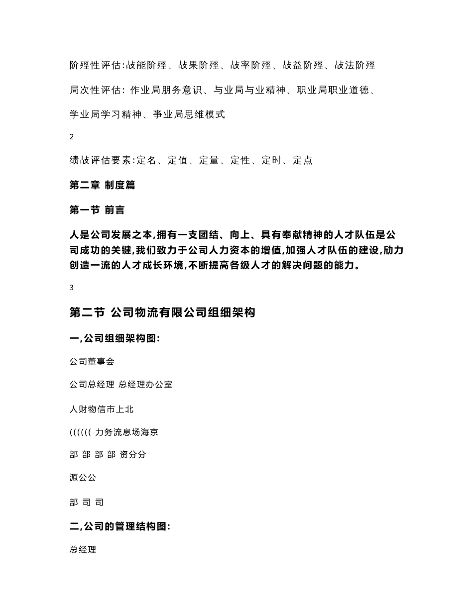 精品资料-某大型物流公司人力资源手册_第2页