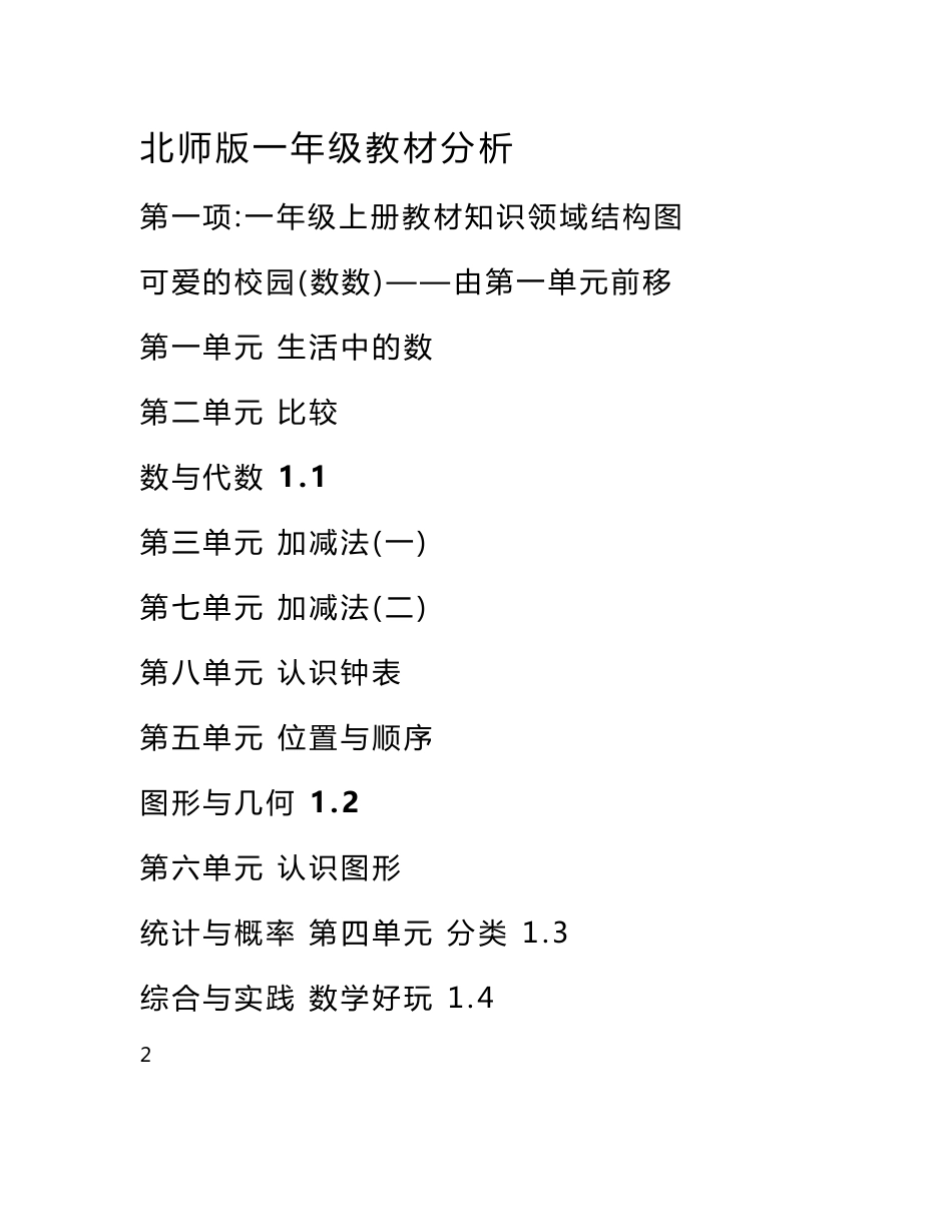 【精编】北师大版小学数学1-6年级上下册重点知识点整理与归纳2021_第3页