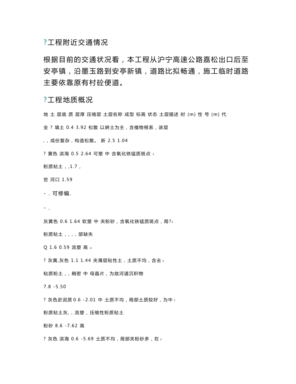 市政道路工程施工技术标投标书_第2页
