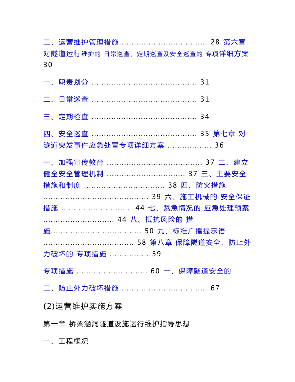 隧道运营维护实施方案[优秀工程案例]_第2页