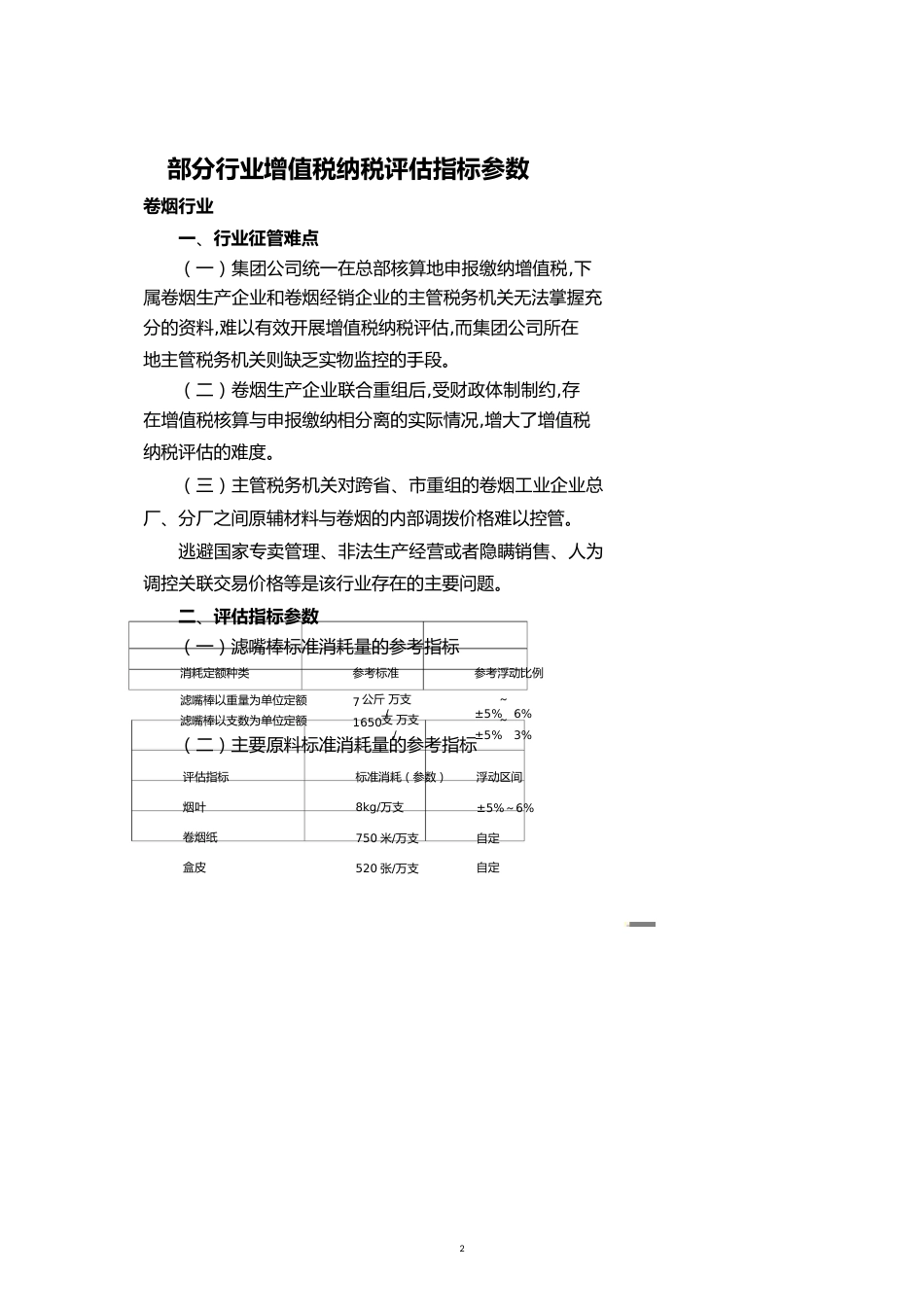 部分行业增值税纳税评估指标参数详述[共19页]_第2页