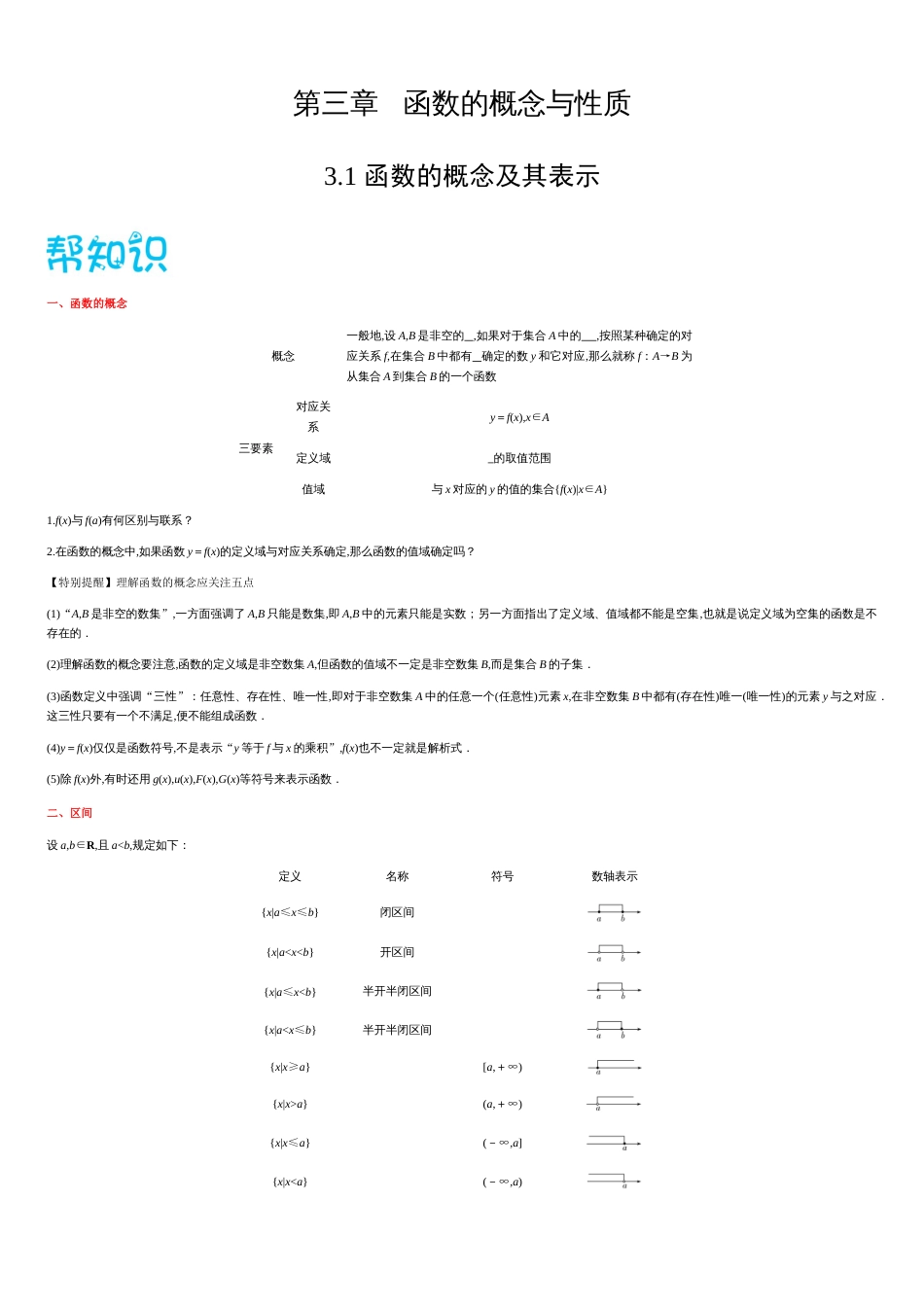 3.1函数的概念及其表示-2020-2021学年高一数学同步课堂帮帮帮（人教A版2019必修第一册）_第1页