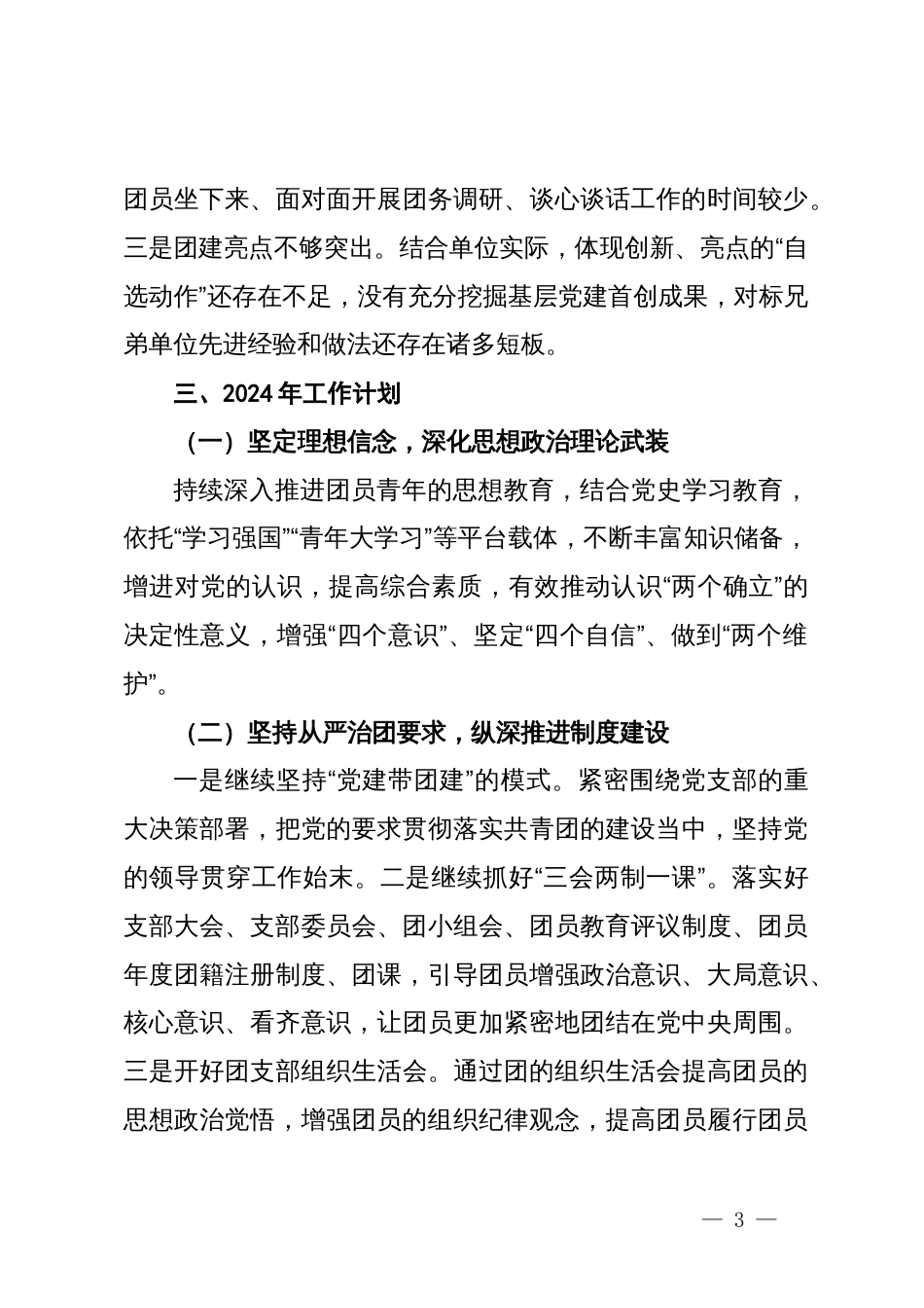2023年度基层团组织书记述职报告_第3页