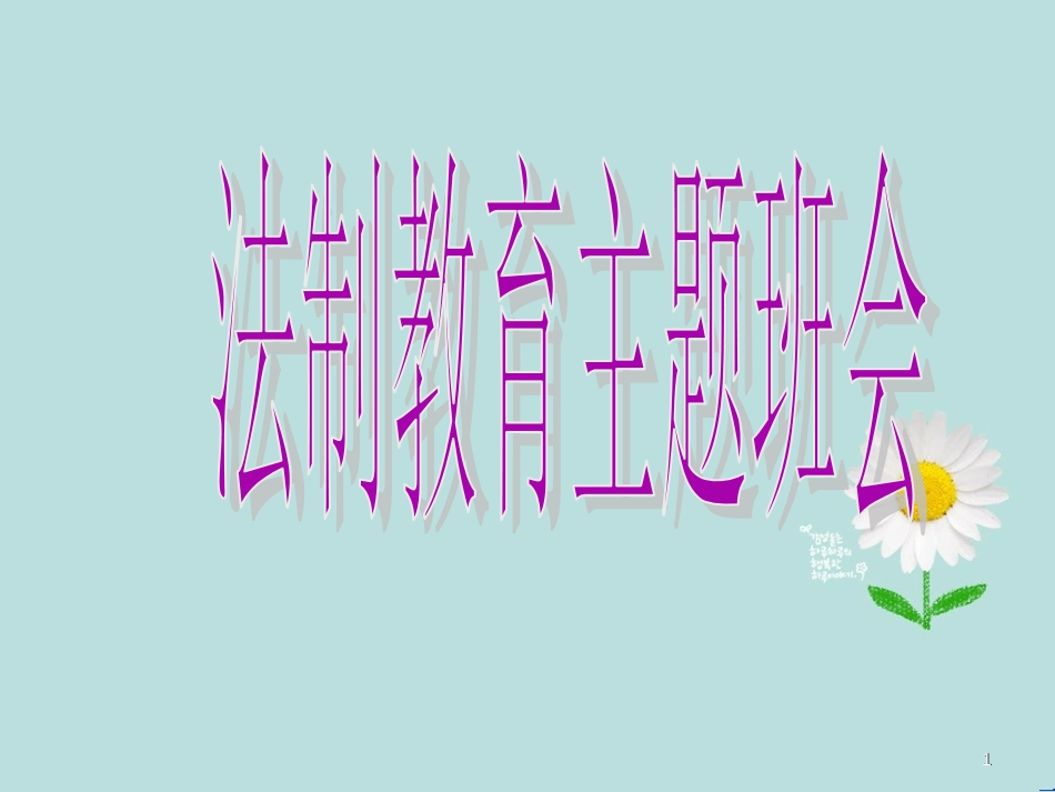 法制教育ppt课件[共30页]_第1页