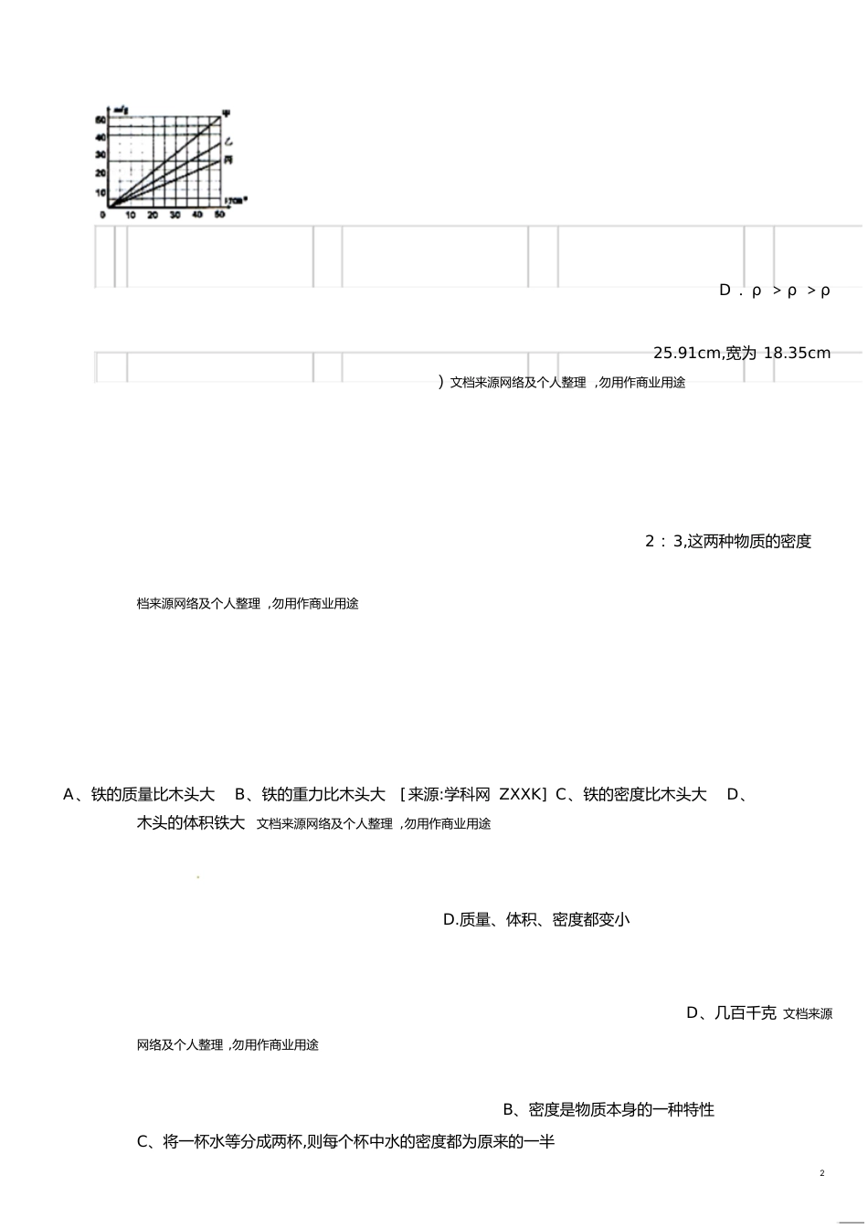 初二物理第二单元复习_第2页
