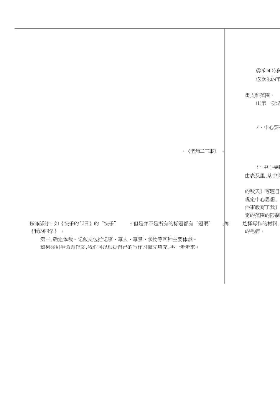 初中语文作文辅导完整版[共5页]_第1页