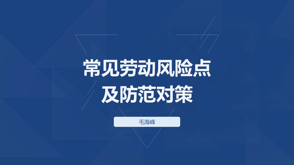 劳动风险点及防范对策[共40页]_第1页
