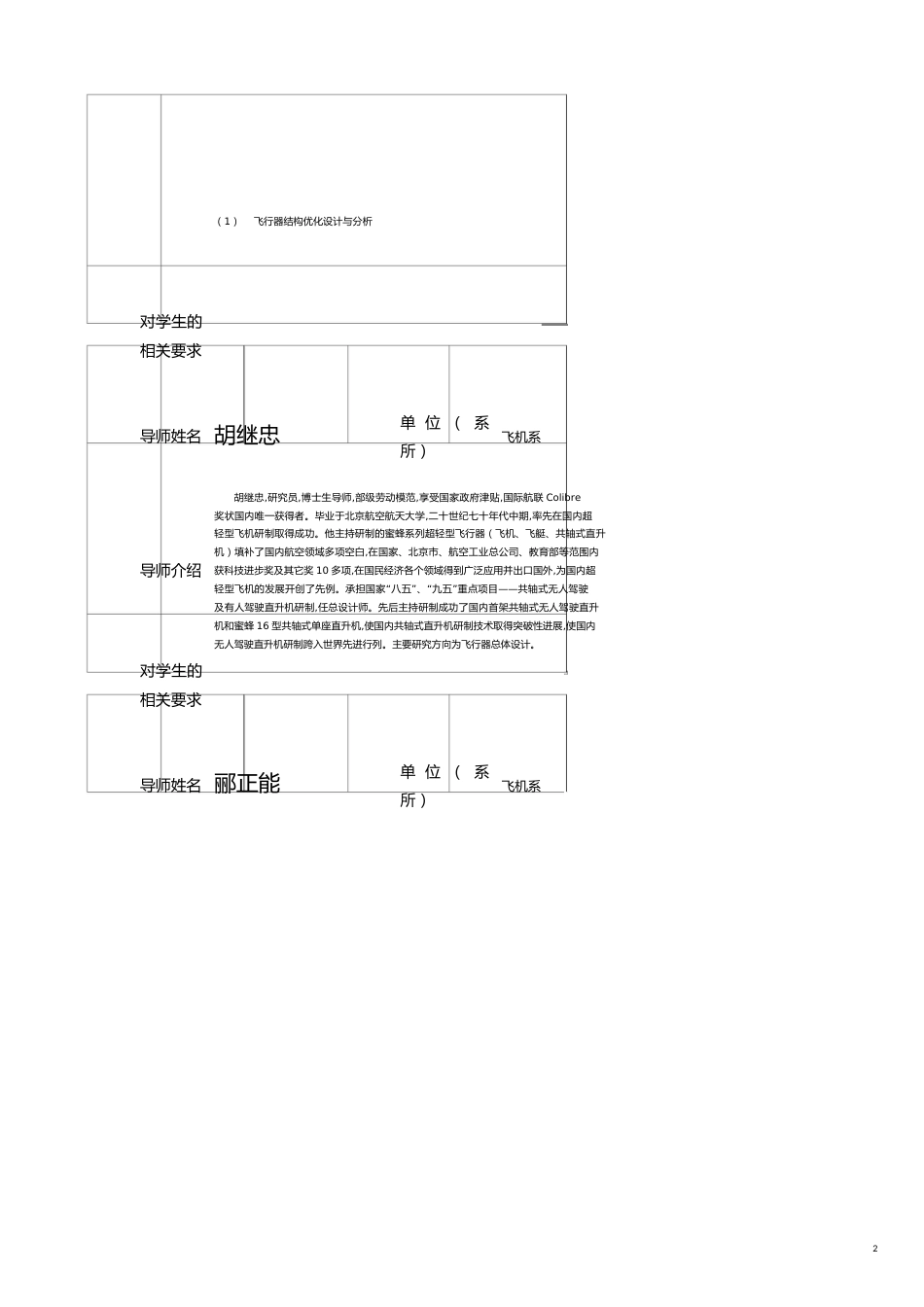 航空科学与工程学院导师信息库[共15页]_第2页