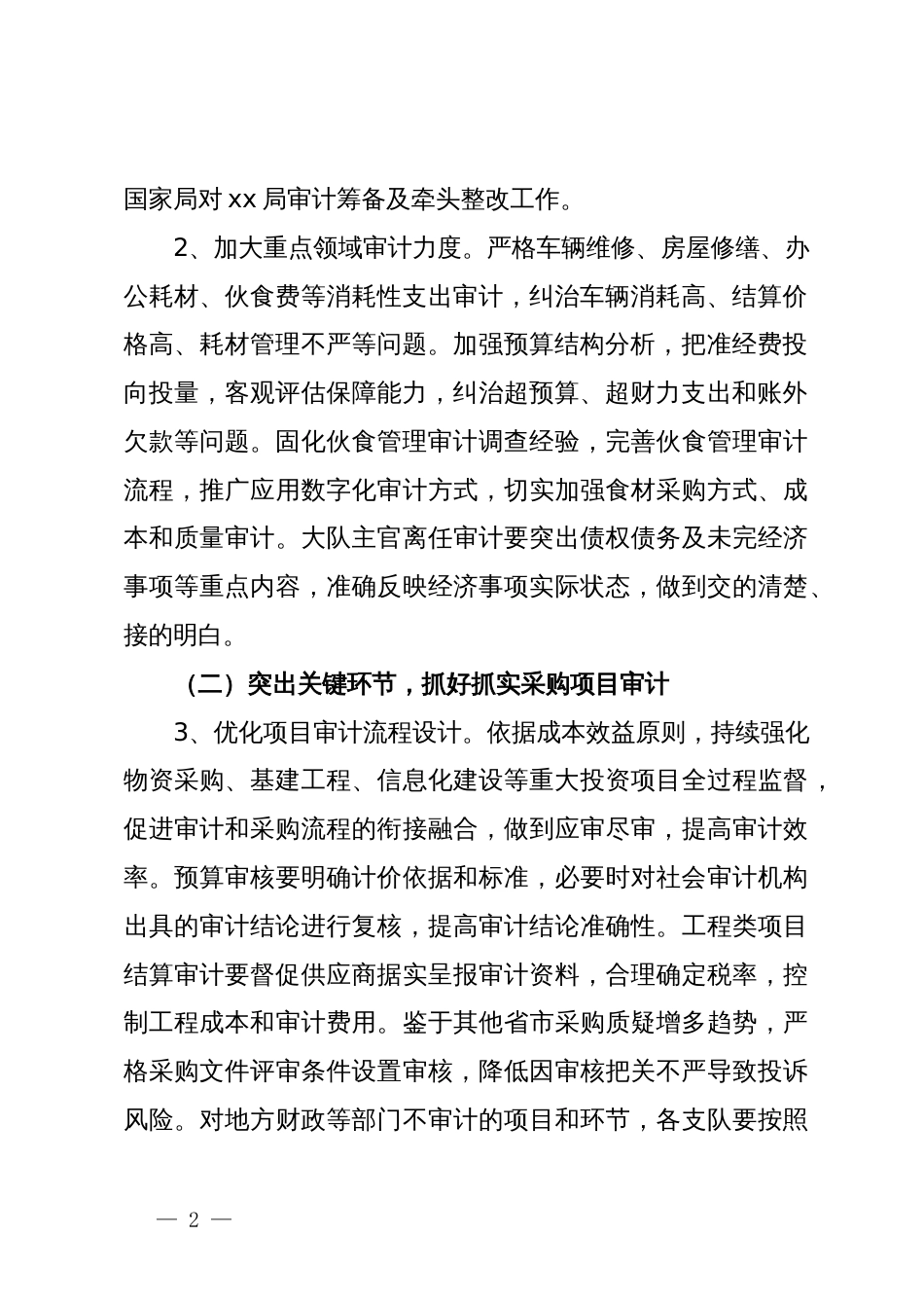 年度审计工作实施方案_第2页