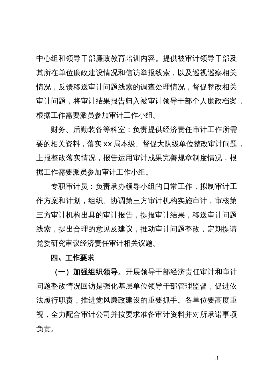 2024年审计工作方案暨审计工作计划_第3页