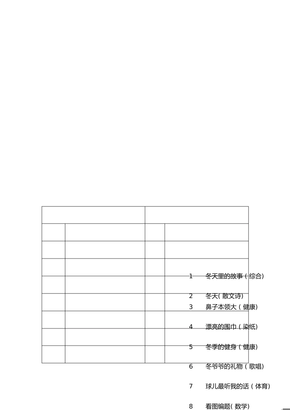 大班秋学期主题七《拥抱冬天》[共7页]_第1页