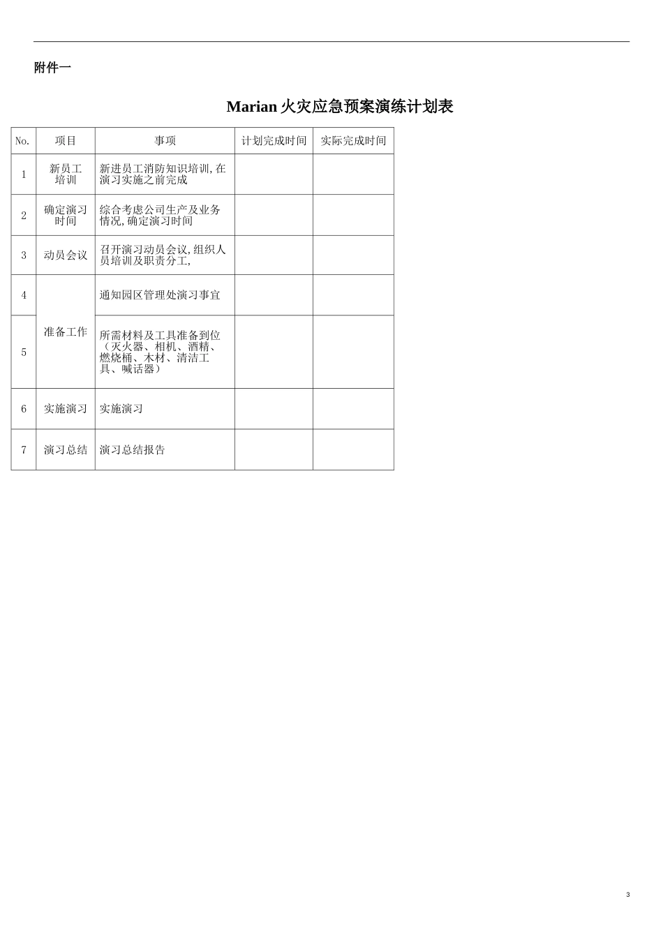 火灾应急预案演练方案[共7页]_第3页