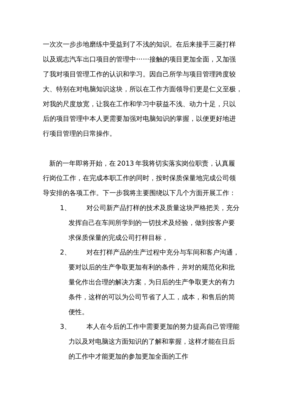 项目经理个人年终工作总结报告 行业总结汇总报告_第2页