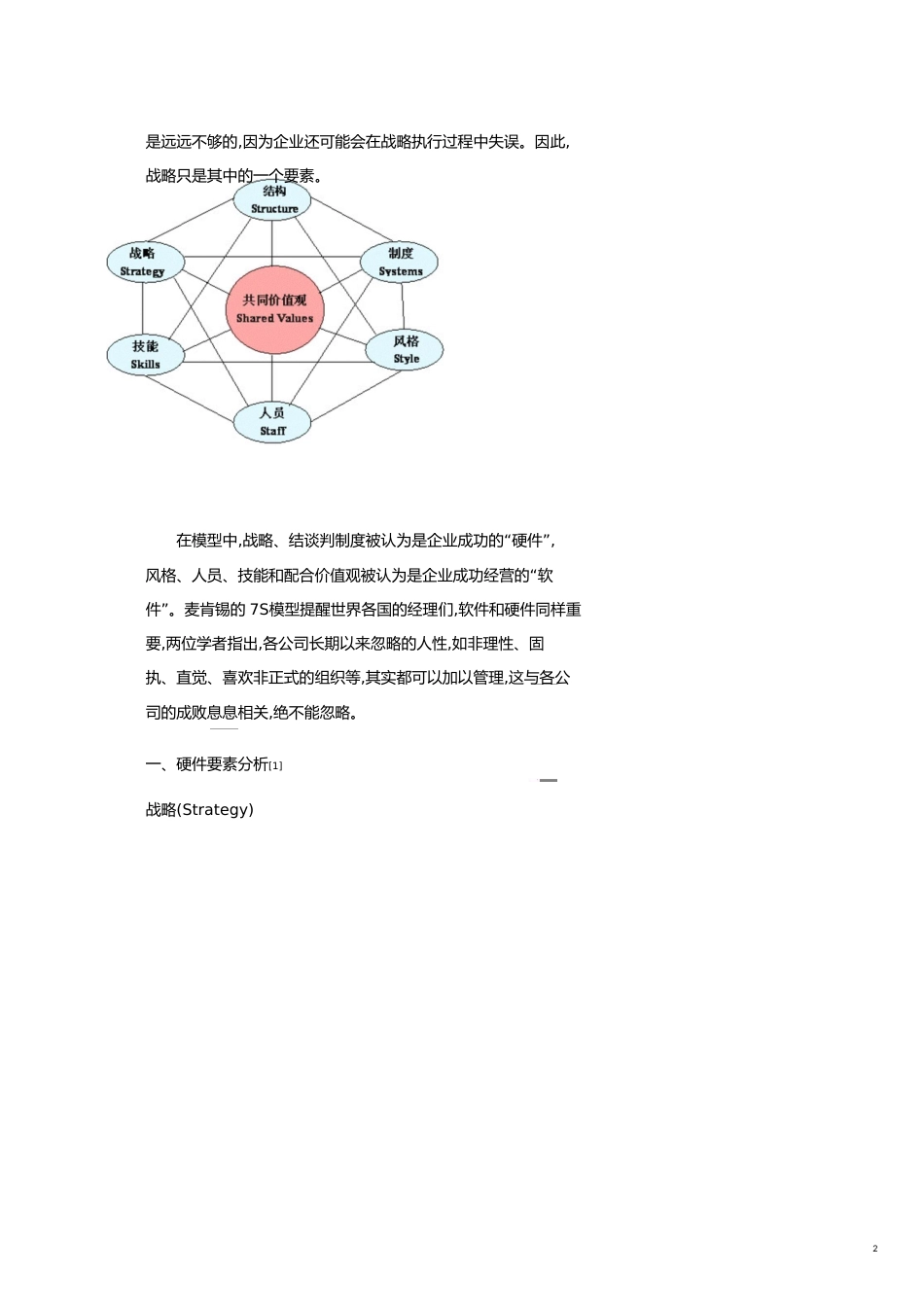 麦肯锡7S模型及案例分析_第2页