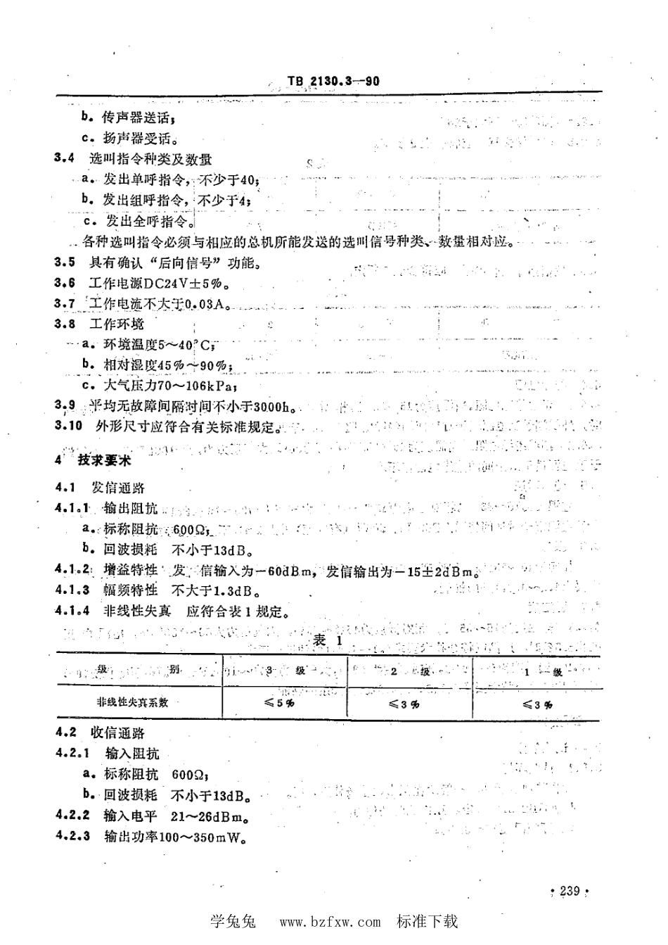 TB∕T 2130.3-1990 列车调度电话 选叫通话箱技术要求和试验方法_第2页