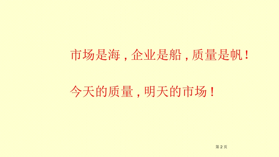 品质管理品质知识全面质量经营管理实战训练讲义_第1页