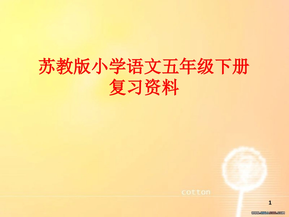 苏教版五下语文复习[共87页]_第1页