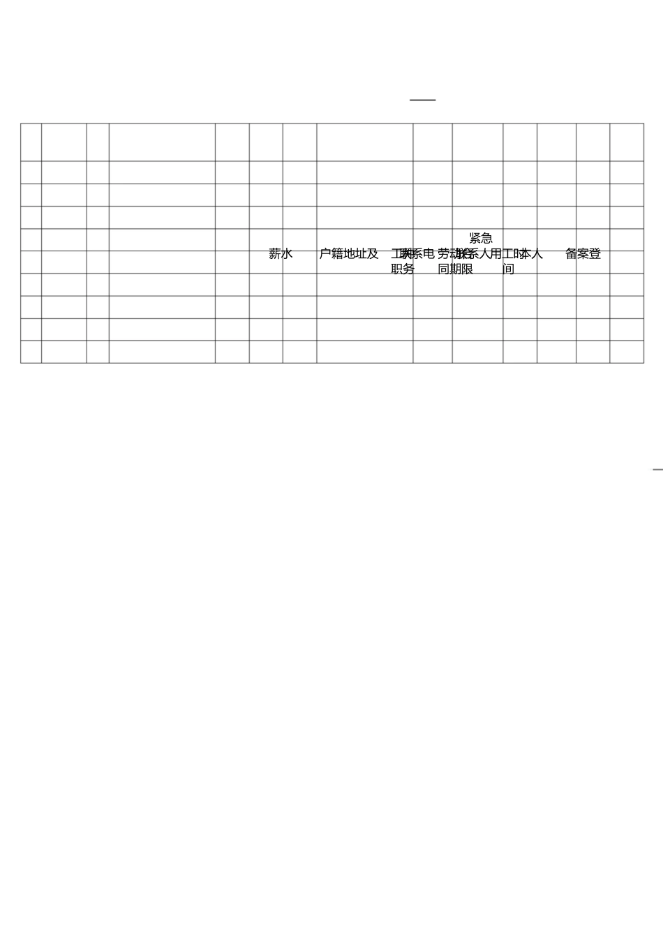 农民工花名册、考勤表、工资表_第1页