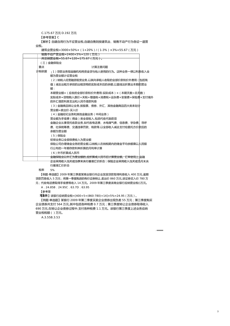 税额计算与各税目营业税的计算规定[共9页]_第3页