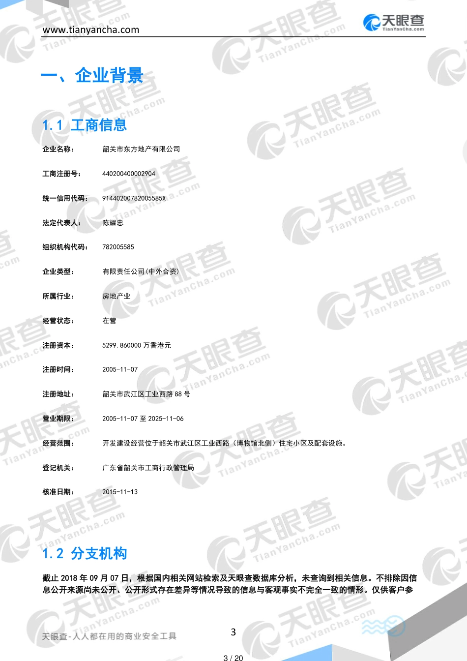 韶关市东方地产有限公司(企业信用报告)--天眼查_第3页
