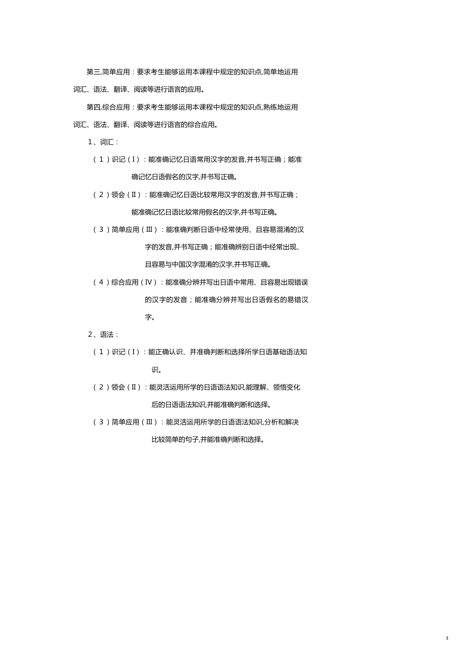 某某某某年自考道路与桥梁工程独本日语二考_第3页