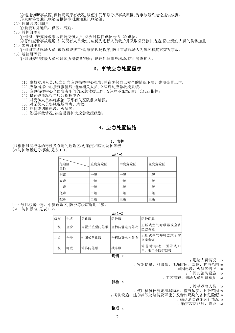 危险化学品泄漏事故现场处置方案[共7页]_第3页