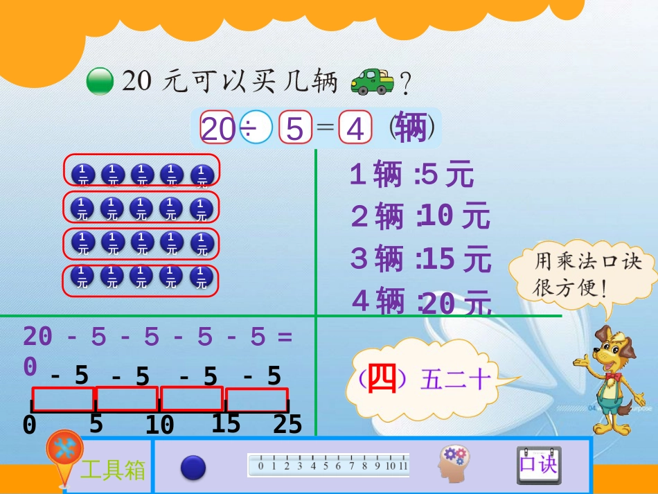 问题探究练习拓展北师大版 二年级上册 第七单元 分一分与除法[3]小熊开店_第3页