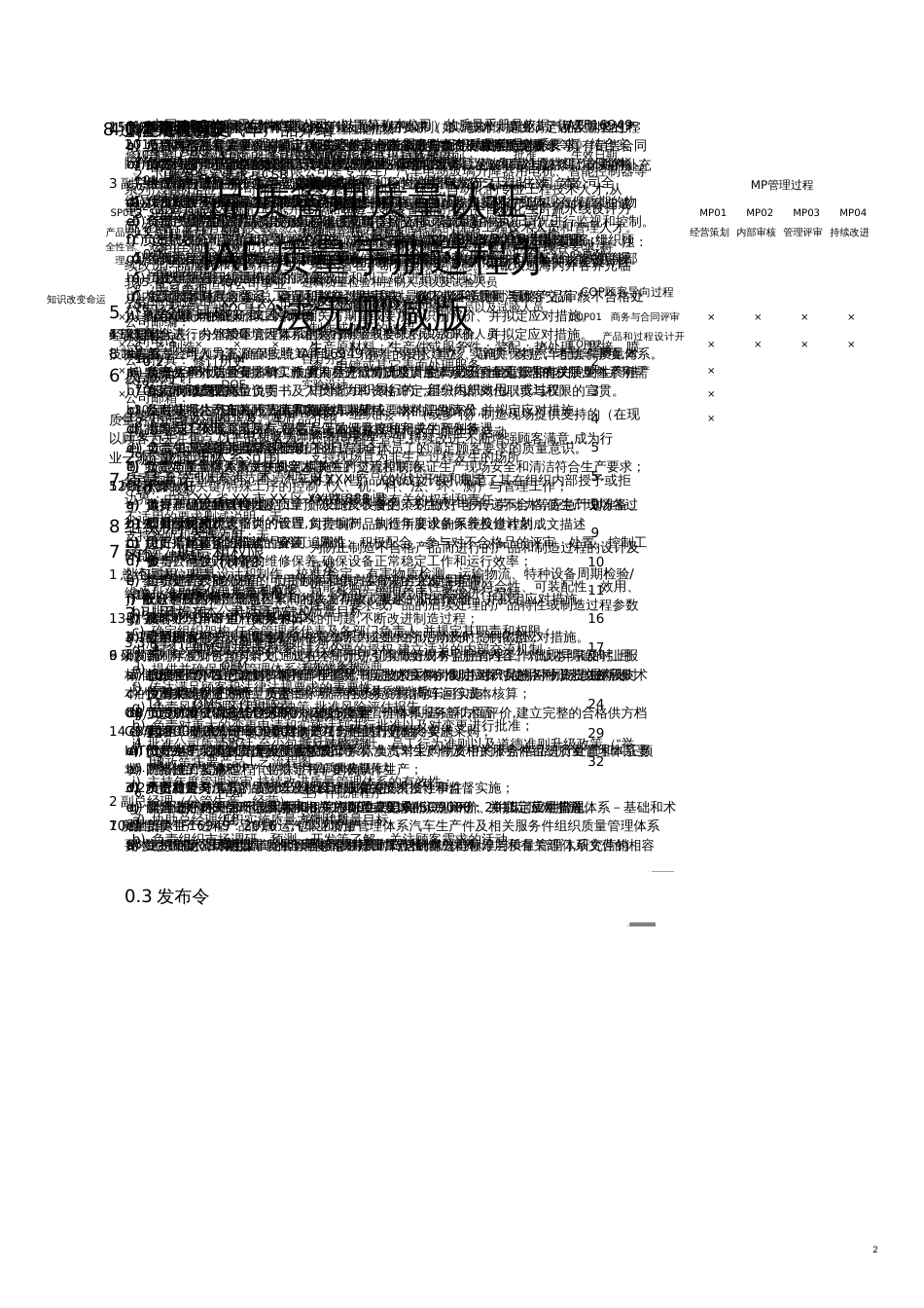 品质管理质量认证IAF质量手册过程办法无删减版_第1页